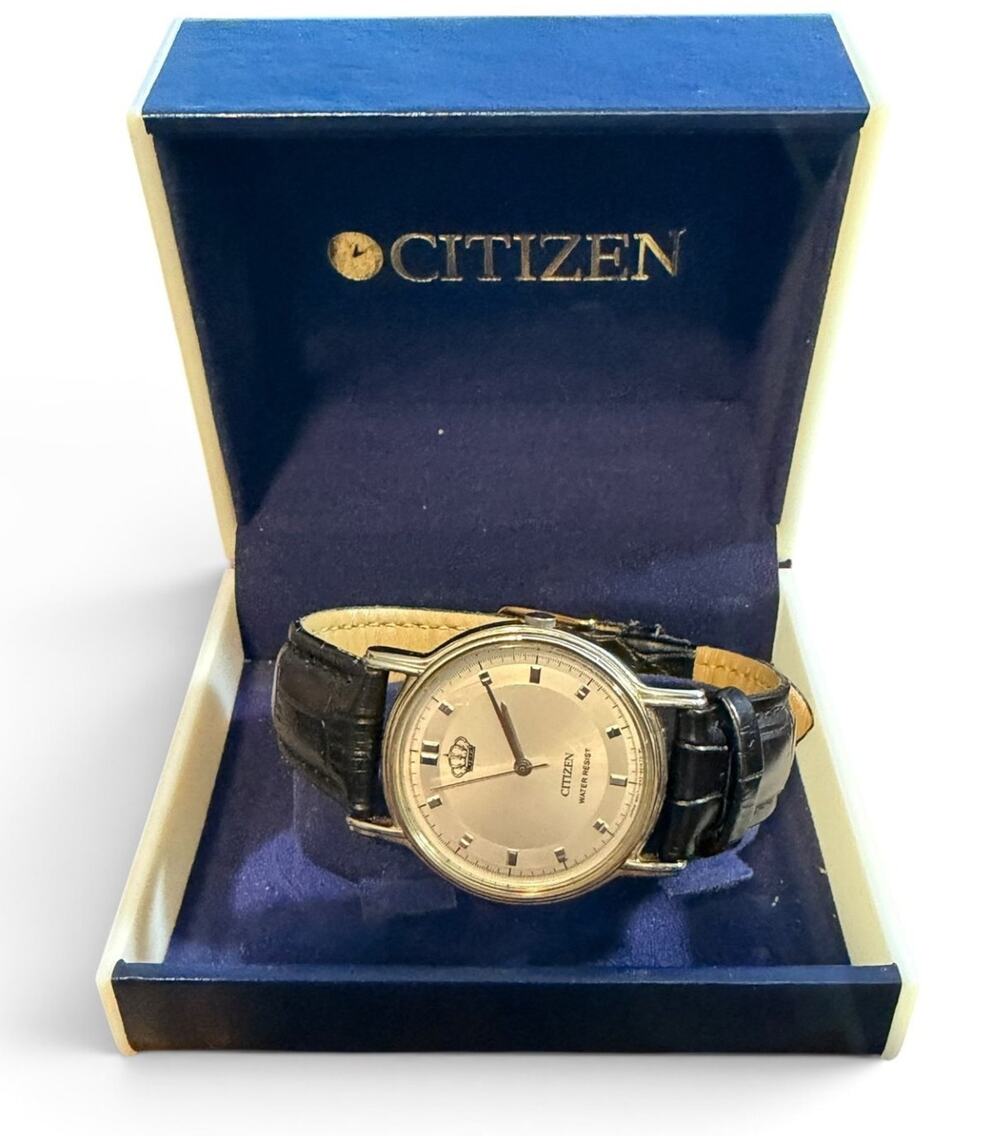 Vintage Citizen Water Resist Men's Dress Watch Base Metal Case S79271